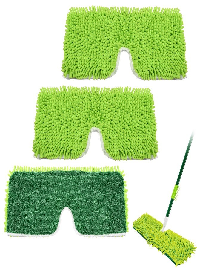 DrFlito 3 Pack Mop Head Replacement for Libman 18" 2-Sided Microfiber Dust Mop, Washable & Reusable Mop Pad Refills for Libman Flat Mop for Indoor & Outdoor Flooring, Bedrooms, Kitchens, Living Rooms - Image 1